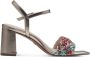 Tamaris Sandaaltjes zomerschoen sandaal blokhak met metallic look - Thumbnail 6