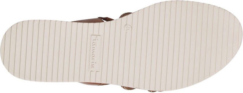 Tamaris Sandaaltjes zomerschoen sandaal wig hak met veel bandjes