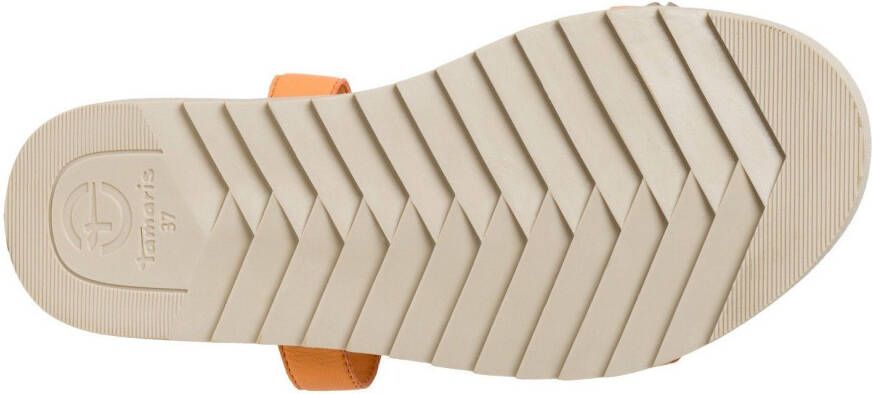Tamaris Sandaaltjes plateau zomerschoen bandensandaal met sierstenen