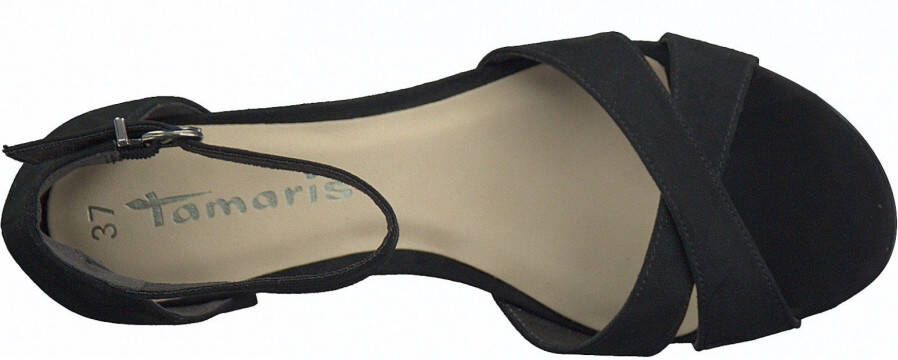 Tamaris Sandaaltjes blokhak zomerschoen sandalette met kruisband