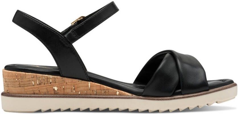 Tamaris Sandaaltjes sleehak zomerschoen sandalen met gespsluiting
