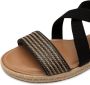 Tamaris Sandalen plateau sandalette zomerschoen met contrast-details - Thumbnail 4