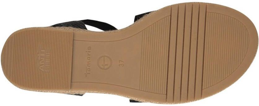 Tamaris Sandalen plateau sandalette zomerschoen met contrast-details