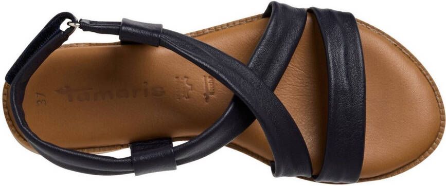 Tamaris Sandalen zomerschoen sandalette met klittenband aan het riempje