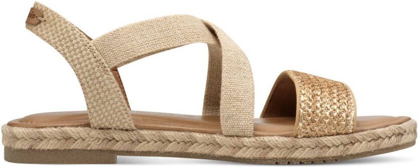 Tamaris Sandalen plateau sandalette zomerschoen met contrast-details