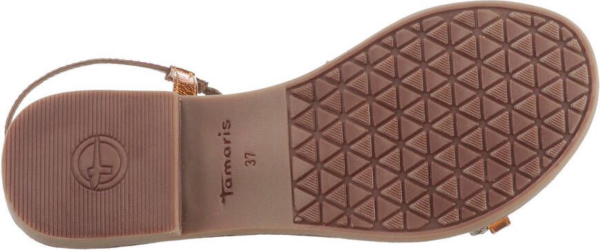 Tamaris Sandalen zomerschoen sandaal blokhak met vlecht-look bandjes