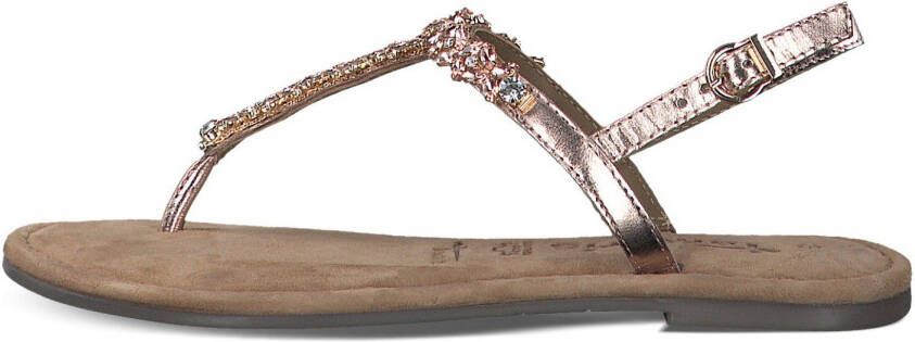 Tamaris Sandalen zomerschoen sandaal riemchensandale met fonkelende steentjes