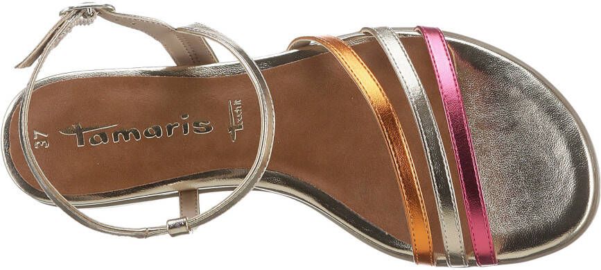 Tamaris Sandalen zomerschoen sandaal wig hak met smalle bandjes