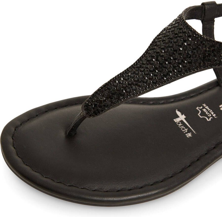 Tamaris Sandalen sandalette zomerschoen feestdagenschuh fonkelende strasssteentjes