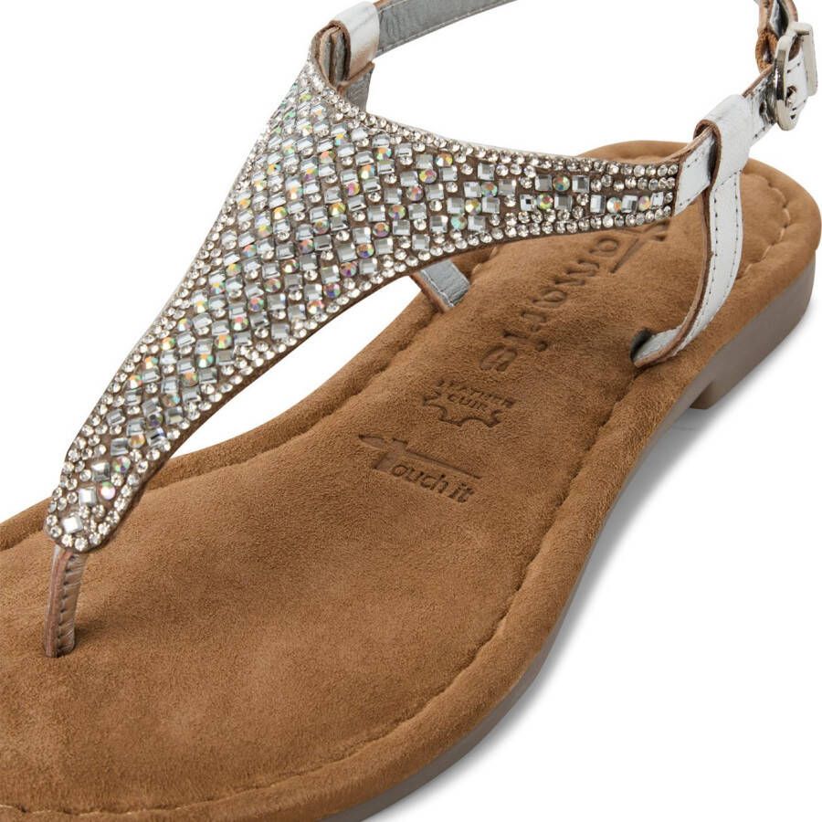 Tamaris Sandalen sandalette zomerschoen feestdagenschuh fonkelende strasssteentjes