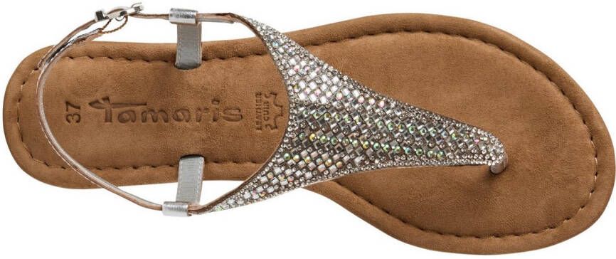 Tamaris Sandalen sandalette zomerschoen feestdagenschuh fonkelende strasssteentjes