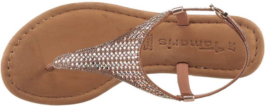 Tamaris Sandalen sandalette zomerschoen feestdagenschuh fonkelende strasssteentjes