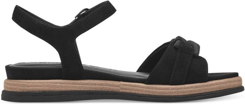Tamaris Sleehaksandaaltjes zomerschoen bandjessandaal met gematteerde sierketting