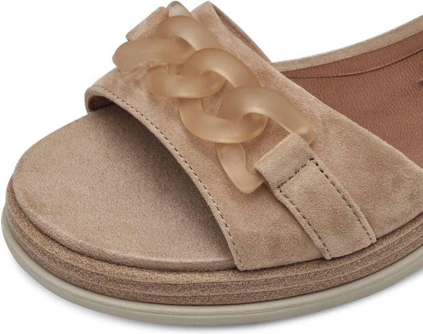 Tamaris Sleehaksandaaltjes zomerschoen bandjessandaal met gematteerde sierketting
