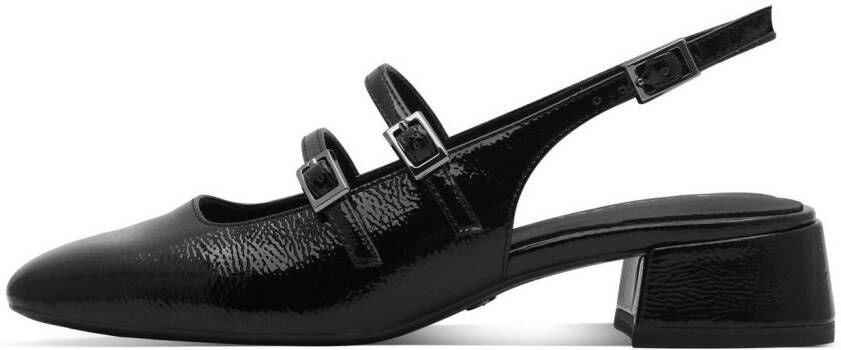 Tamaris Slingback pumps blokhak avondschuh in modieuze vierkante vorm