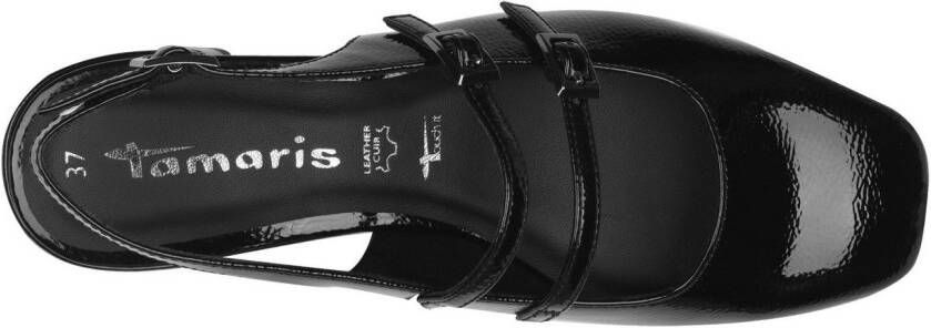 Tamaris Slingback pumps blokhak avondschuh in modieuze vierkante vorm