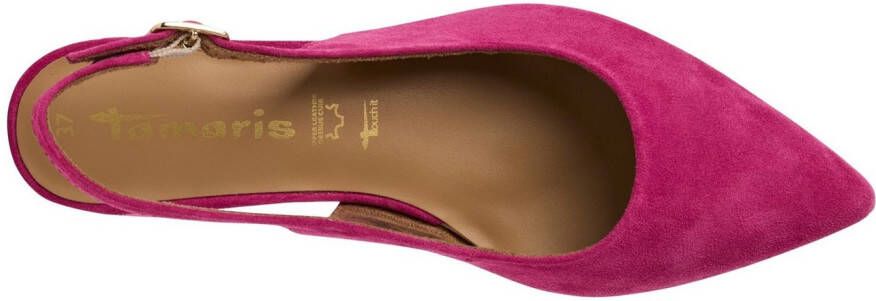 Tamaris Slingback pumps blokhak avondschoen zomerschoen met verstelbare riem