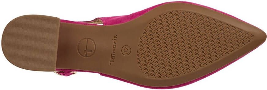 Tamaris Slingback pumps blokhak avondschoen zomerschoen met verstelbare riem