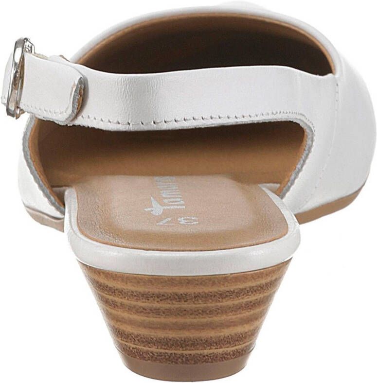 Tamaris Slingback pumps TRINA avondschoen zomerschoen blokhak in eenvoudig ontwerp