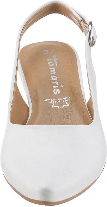 Tamaris Slingback pumps TRINA avondschoen zomerschoen blokhak in eenvoudig ontwerp