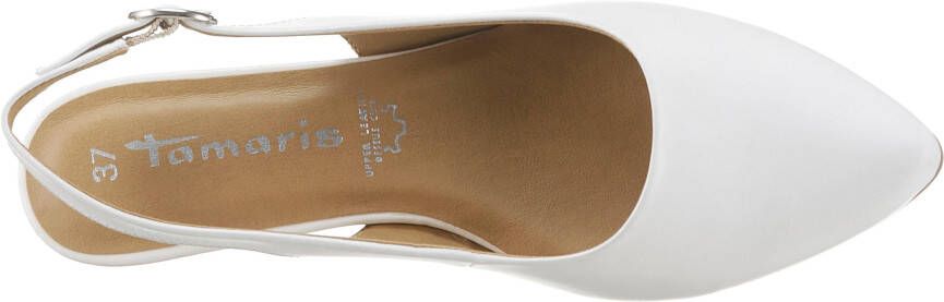 Tamaris Slingback pumps TRINA avondschoen zomerschoen blokhak in eenvoudig ontwerp