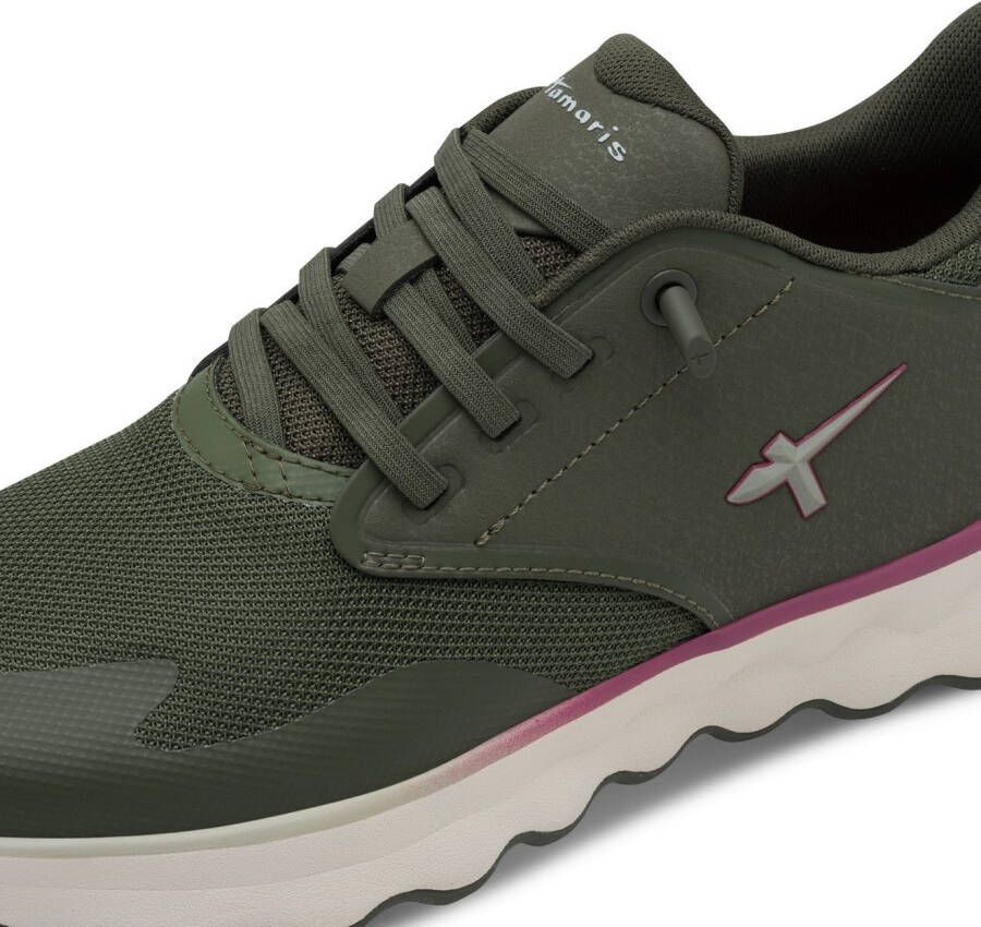 Tamaris Slip-on sneakers Nowana vrijetijdsschoen lage schoen slippers met ortholite-uitrusting
