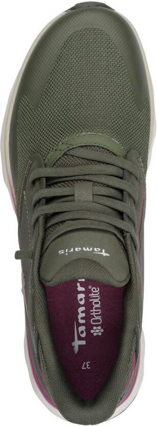 Tamaris Slip-on sneakers Nowana vrijetijdsschoen lage schoen slippers met ortholite-uitrusting