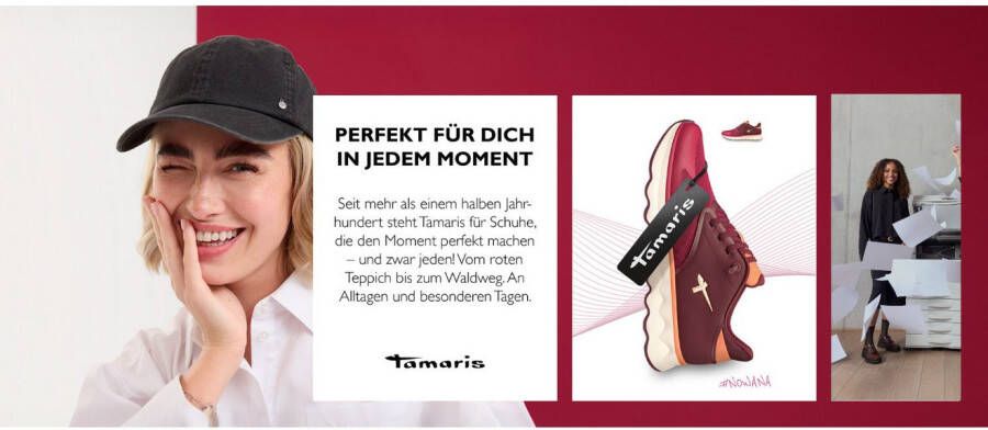 Tamaris Slip-on sneakers Nowana vrijetijdsschoen lage schoen slippers met ortholite-uitrusting