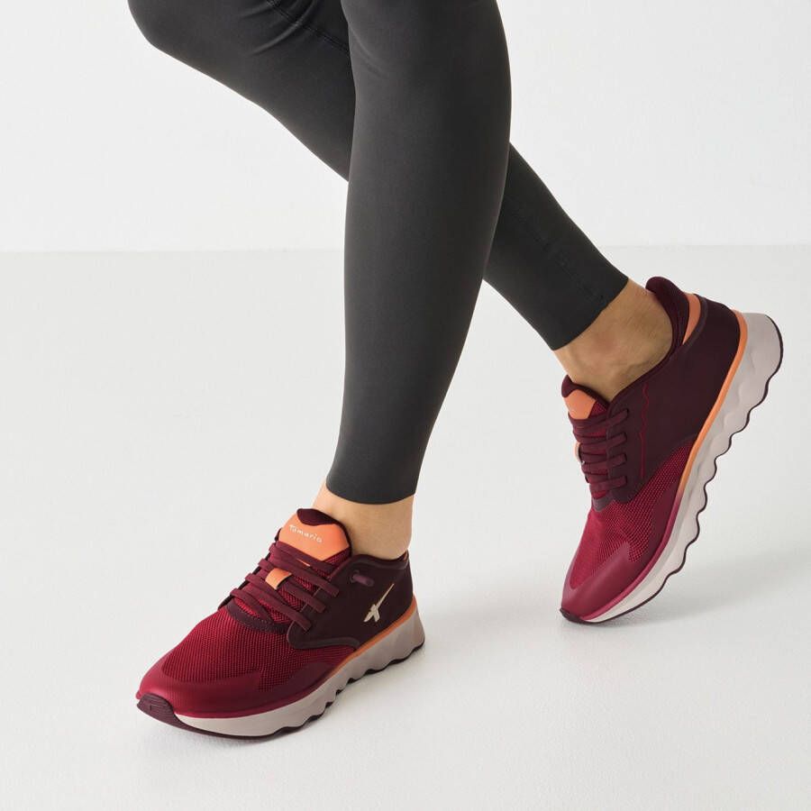Tamaris Slip-on sneakers Nowana vrijetijdsschoen lage schoen slippers met ortholite-uitrusting