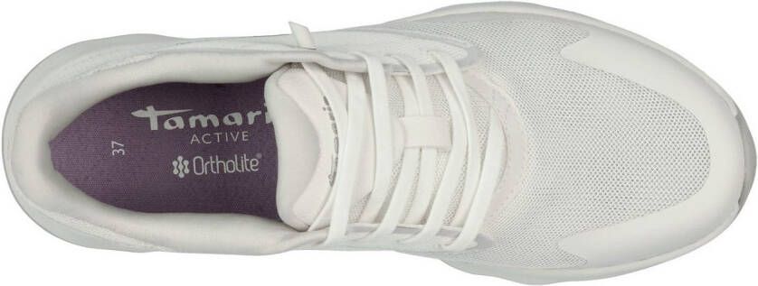 Tamaris Slip-on sneakers Nowana vrijetijdsschoen lage schoen slippers met ortholite-uitrusting