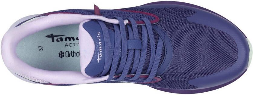Tamaris Slip-on sneakers Nowana vrijetijdsschoen lage schoen slippers met ortholite-uitrusting