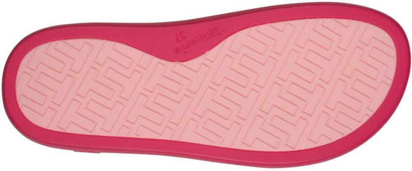 Tamaris Slippers plateau zomerschoen slippers met klein elastiek aan de band