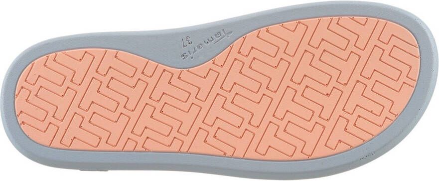 Tamaris Slippers plateau zomerschoen slippers met klein elastiek aan de band
