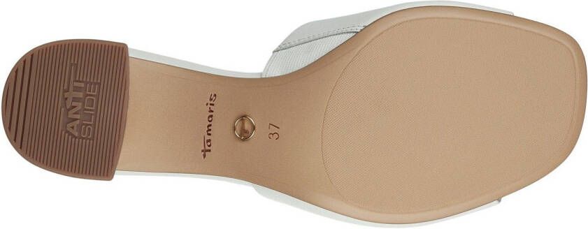 Tamaris Slippers blokhak zomerschoen slippers in eenvoudig ontwerp