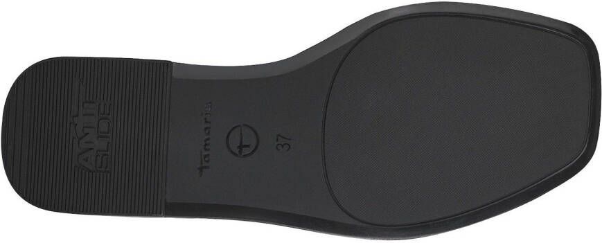 Tamaris Slippers blokhak zomerschoen slippers met mooi sieraandeel