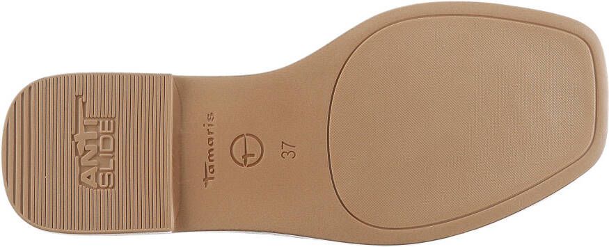 Tamaris Slippers blokhak zomerschoen slippers met mooi sieraandeel