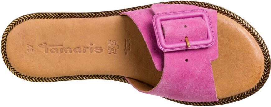 Tamaris Slippers zomerschoen slippers met brede verstelbare gesp