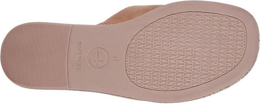 Tamaris Slippers blokhak zomerschoen slippers met kruisbandage