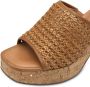 Tamaris Slippers blokhak plateau zomerschoen in vlechtlook - Thumbnail 4