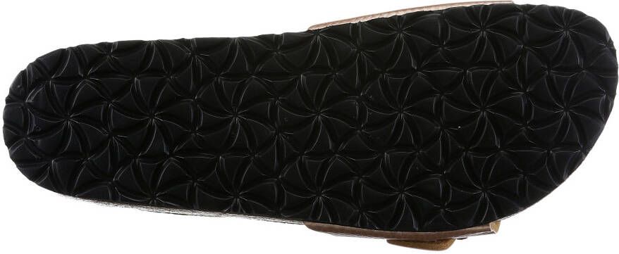 Tamaris Slippers zomerschoen slippers in metallic-look