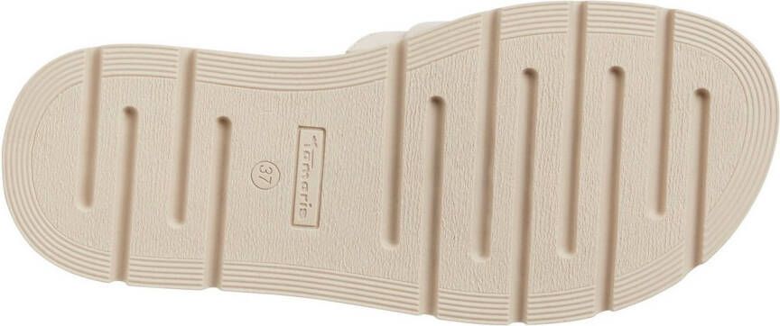 Tamaris Slippers Plateauzool zomerschoen met modieuze siersluiting