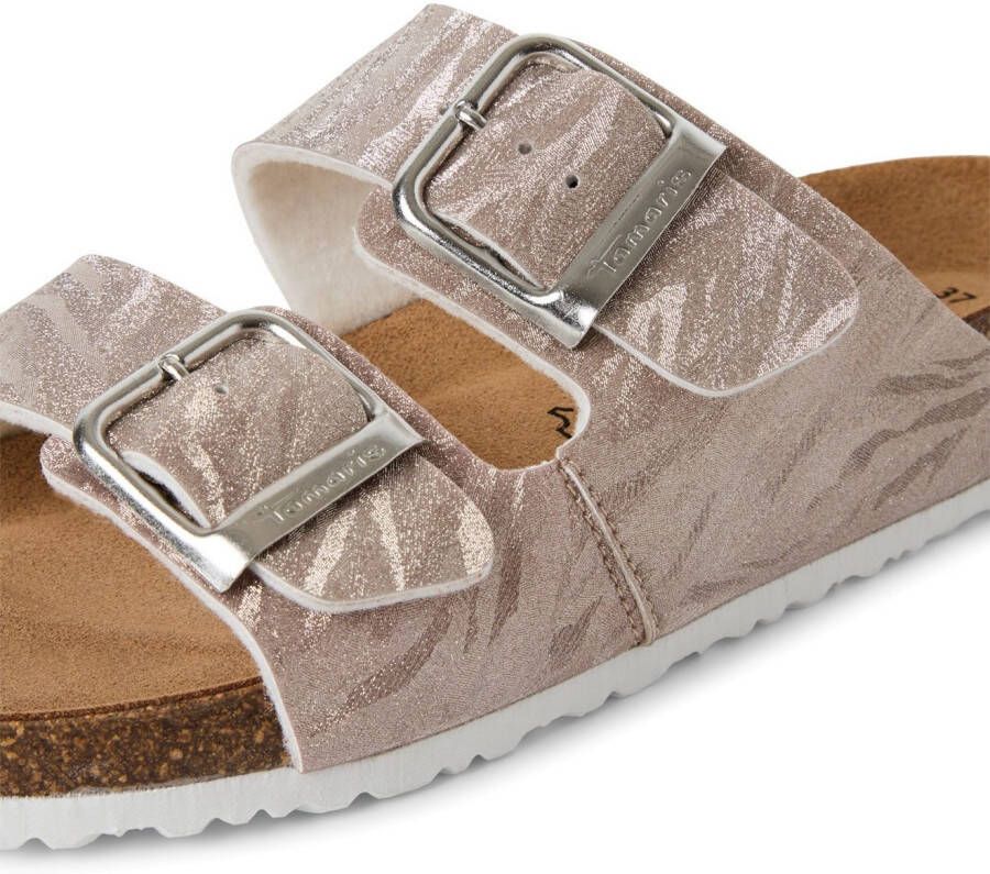 Tamaris Slippers zomerschoen slippers met gepolsterde binnenzool
