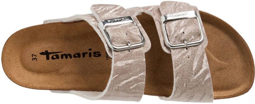 Tamaris Slippers zomerschoen slippers met gepolsterde binnenzool