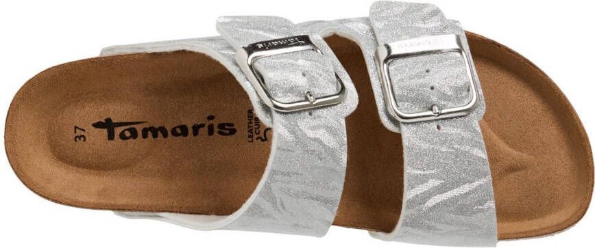 Tamaris Slippers zomerschoen slippers met gepolsterde binnenzool