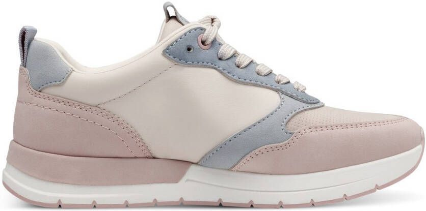 Tamaris Sneakers met sleehak veterschoen vrijetijdsschoen lage schoen met contrastafwerkingen