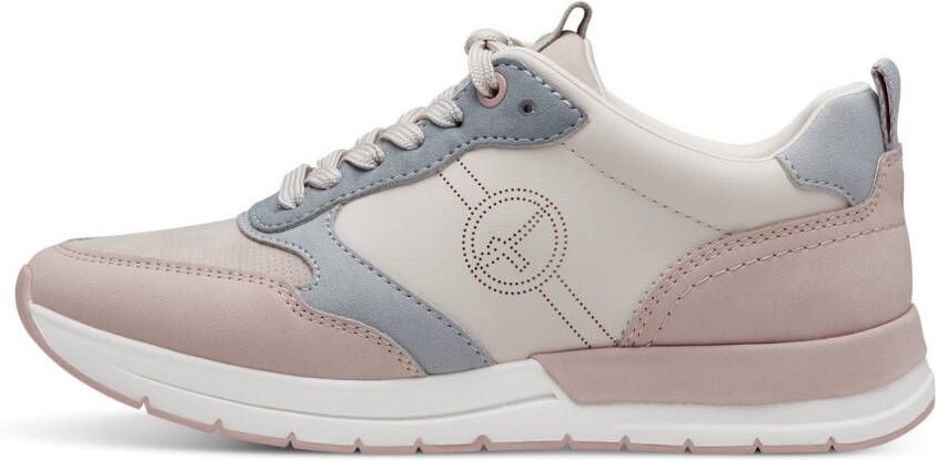 Tamaris Sneakers met sleehak veterschoen vrijetijdsschoen lage schoen met contrastafwerkingen