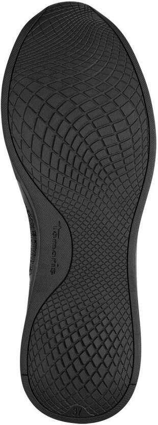 Tamaris Sneakers met sleehak vrijetijdsschoen lage schoen veterschoen met glinsterdetails