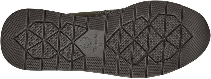 Tamaris Sneakers met sleehak vrijetijdsschoen lage schoen veterschoen met trendy metallic-details