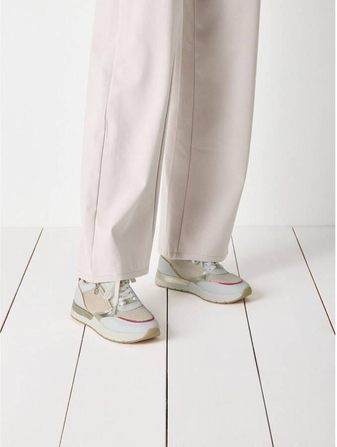 Tamaris Sneakers met sleehak Almina vrijetijdsschoen halfschoen in smalle vorm vegan verwerking