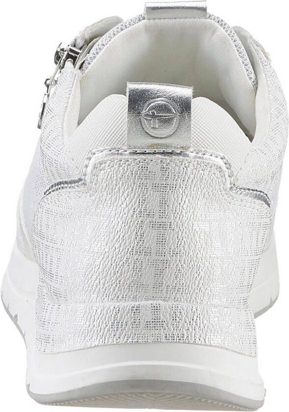 Tamaris Sneakers met sleehak Almina vrijetijdsschoen halfschoen in smalle vorm vegan verwerking